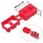 Tnisesm 2 Pcs 10A Automatic Reset Circuit Breaker 125/250VAC 50VDC with Cover for Automotive Marine