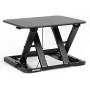 Height Adjustable Stand Up Desk Converter Ergonomic Sit Stand Riser - Flat Top Table Size 22x26 Supports 30lbs - No Assembly Required - Premium Quality and Very Sturdy - Perfect for Laptops or iMacs