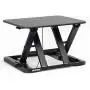 Height Adjustable Stand Up Desk Converter Ergonomic Sit Stand Riser - Flat Top Table Size 22x26 Supports 30lbs - No Assembly Required - Premium Quality and Very Sturdy - Perfect for Laptops or iMacs
