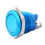 2Pcs 16mm 5/8'' Blue Metal Momentary Push Button Switch 1NO SPST 3A/ 12-250V for Industrial Switch P-M16BU