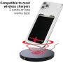 Phone Wallet - Cell Phone Stand - Adhesive Card Holder - Phone Pouch - Stick on Lycra Pocket by Gecko - Carry Credit Cards and Cash - Basketball