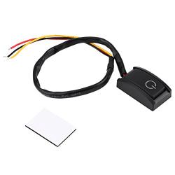 Qiilu DC 12V 200A Car DIY Switch Paste Type Sticky Button Switch ON/Off