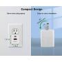 USB C Fast Charger, Hadisala 20W Dual-Port PD USB C/QC 3.0 Wall Charger, Foldable Plug Portable Travel Power Adapter Compatible with iPhone 12/Mini/Pro Max, iPad Pro, AirPods Pro, Galaxy and More