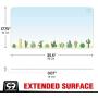 Multipurpose Office Desk Pad and Computer Desk Mat - Waterproof Office Desk Mat and Desk Blotter Pad - Home Office Accessories (Large (35.5'' x 17.5'') (Cacti)