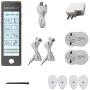 HealthmateForever TS8ABV (Champagne) 8 Modes Best Muscle Simulator tens EMS nmes Unit Machines Electric Electronic Pulse Massagers for Back Neck Shoulder Knee Legs Body Pain Relief