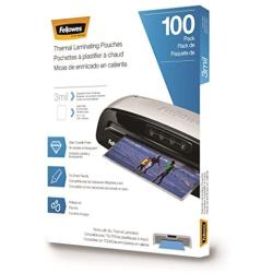 Fellowes Thermal Laminating Pouches/Sheets, Letter Size 9 x 11.5-Inches, 3 mil, 100 pack (5743301)