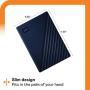 WD 4TB My Passport for Mac Portable External Hard Drive - Blue, USB-C/USB-A - WDBA2F0040BBL-WESN