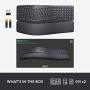 Logitech Ergo K860 Wireless Ergonomic Keyboard with Wrist Rest - Split Keyboard Layout for Windows/Mac, Bluetooth or USB Connectivity
