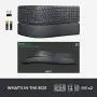 Logitech Ergo K860 Wireless Ergonomic Keyboard with Wrist Rest - Split Keyboard Layout for Windows/Mac, Bluetooth or USB Connectivity