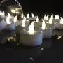 Battery Operated Tea Lights Candles-100PACK Flameless Electric Candles LED Lamp Realistic and Bright Flickering Holiday Gift Long Lasting for Wedding Party Home Decoration (Warm White)
