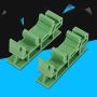 PCB Brackets, PCB Circuit Board Bracket, KPRH-175 PCB Rail Adapter Circuit Board Mounting Bracket Holder Carrier for Electronic Switching Devices, Pack of 10 Fit for mounting DIN C45 rail mounting