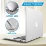 IBENZER MacBook Air 11 Inch Case Model A1370 A1465, Soft Touch Plastic Hard Shell Case Bundle with Keyboard Cover & Screen Protector for Apple Laptop Mac Air 11, Clear, A11CL+2A