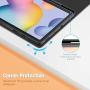Fintie Folio Case for Samsung Galaxy Tab S6 Lite 10.4 2020 Model SM-P610 (Wi-Fi) SM-P615 (LTE) with S Pen Holder, Soft TPU Back Slim Fit Cover Auto Sleep/Wake, Black