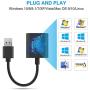 TechRise USB Audio Adapter External Stereo Sound Card with 3.5mm Headphone and Microphone Jack for Windows, Mac, Linux, PC, Laptops, Desktops