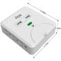 KMC 6-Outlet Wall Mount Surge Protector with 2 USB Charging Ports (2.1 AMP), 2-Pack