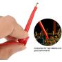 Test Hook Clip, SMD IC Multimeter Electrical Test Dual Silicone Lead Test Clip Hook Red Green Blue Yellow Black 5 Pcs