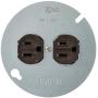 Leviton 1228 15 Amp 125 Volt, Duplex Receptacle, with 4'' Metal Cover, Residential Grade, Grounding, Brown Leviton 1228 15 Amp 125 Volt, Duplex Receptacle, with 4'' Metal Cover, Residential Grade, Grounding, Brown