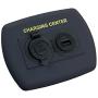 JR Products 15095 12V/USB Charging Center - Black