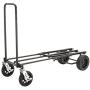 Rock-N-Roller R12STEALTH (All Terrain Stealth) 8-in-1 Folding Multi-Cart/Hand Truck/Dolly/Platform Cart/34'' to 52'' Telescoping Frame/500 lbs. Load Capacity, Black