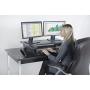 Kantek Sit to Stand Desktop Riser, Black (STS900)