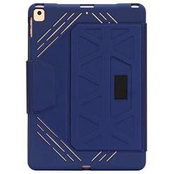Targus Pro-Tek Case for Apple iPad (7th Gen) 10.2-Inch, iPad Air and iPad Pro 10.5-Inch with Slim Trifold Stand Cover, Stylus Holder, Magnetic Closure, Blue (THZ85202GL)