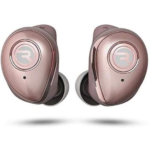 Raycon The Performer E55 True Wireless Bluetooth Earbuds - Bluetooth 5.0 Deep Bass in-Ear Headphones with Wireless Charging and Built-in Microphone Rose Gold