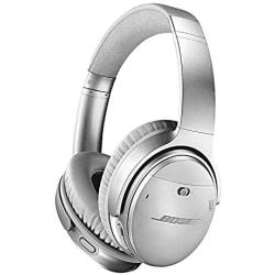 Bose QuietComfort 35 (Series II) Wireless Headphones, Noise Cancelling - Silver (Renewed)