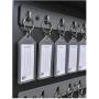 Acrimet Key Cabinet Organizer 256 Positions with Lock (Wall Mount) (256 Smoke Tags Included) (Black Cabinet)