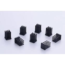 Enzotech Mosfet Passive Heat Sink, 10 x 10 x 14 mm, Black, 10-Pack