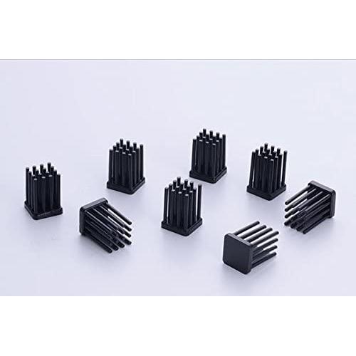 Enzotech Mosfet Passive Heat Sink, 10 x 10 x 14 mm, Black, 10-Pack