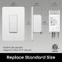 Geeni TAP Smart Light Switch, White, 1 Switch - No Hub Required - Requires Neutral Wire - Smart Light Switch Works with Amazon Alexa, Google Assistant &, Requires 2.4 GHz Wi-Fi