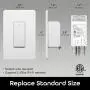 Geeni TAP Smart Light Switch, White, 1 Switch - No Hub Required - Requires Neutral Wire - Smart Light Switch Works with Amazon Alexa, Google Assistant &, Requires 2.4 GHz Wi-Fi