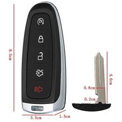 WFMJ for Ford Edge Expedition Explorer Flex Focus Taurus Lincoln MKX MKS MKT Navigator 2011 2012 2013 2014 2015 2016 Keyless Entry 5 Buttons Remote Key Case Shell Fob