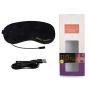 Heated Eye Mask, USB Steam Warm Compress for Puffy Eyes, Warm Therapeutic Treatment for Dry Eye, Chalazion, Blepharitis, Stye (Black)