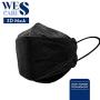 [20Pcs] Wes Care 3D Premium Face Mask Black Edition (KF Design) | Made in Singapore | UV Clean, Soft & Comfortable, Easy to Breathe | Ships from USA