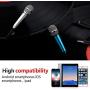 Mini Microphone, Mini Karaoke Vocal and Recording Microphone Portable for iPhone ipad Laptop Android-Tiny Microphone Ideal for Kids (Blue and Silver)…