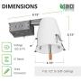 Sunco Lighting 12 Pack 4 Inch Remodel Housing, Air Tight IC Rated Steel Can, 120-277V, TP24 Connector Included for Easy Install - UL & Title 24 Compliant