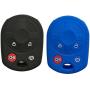 2Pcs Coolbestda Keyless Entry Remote Control Smart Key Case Cover for Ford Escape Explorer Mustang Transit Fusion Focus Lincoln Navigator Zephyr