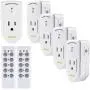BN-LINK ES1513-5-2 Wireless Remote Control Outlet with Extra Long Range (5 Pack)