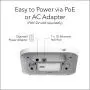 NETGEAR Wireless Access Point (WAX214) - WiFi 6 Dual-Band AX1800 Speed | 1 x 1G Ethernet PoE Port | 802.11ax | WPA3 Security | Create up to 4 Separate Wireless Networks