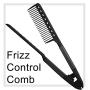 Herstyler Comb For Straightening Hair - Hair Styling Comb For Great Tresses - Flat Iron Comb With A Firm Grip - Straightening Comb For Knotty Hair - Flat Iron Heat Resistant Comb - Get wooed (Black)