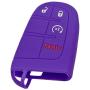 Coolbestda 2Pcs Rubber 4 Buttons Smart Key Fob Remote Cover Case Protector Keyless Jacket for Dodge Durango Journey Dart Challenger Jeep Renegade Fiat