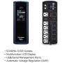 CyberPower CP1500AVRLCD Intelligent LCD UPS System, 1500VA/900W, 12 Outlets, AVR, Mini-Tower Black