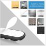 Yeawel 10PCS Cable Clips, Multipurpose Cord Holder, Self-Adhesive Cord Management, Black Cable Holder, Earphone Wire Organizers for Home, Office, Car, Desk Accessories