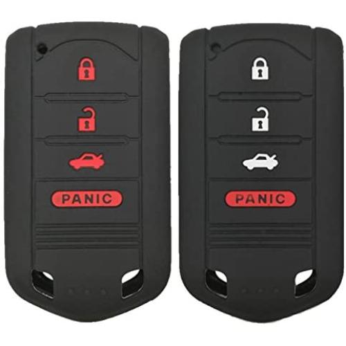 Coolbestda 2Pcs Key Fob Cover Case Protector Remote Control Skin for Acura MDX TL TLX ZDX RDX TSX RL ZD IL M3N5WY8145 (Not fit Engine Hold FOB)