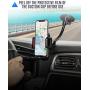 Mpow Car Phone Mount, Long Arm Gooseneck Windshield Phone Mount with Anti-Shake Base, Washable Strong Suction Cup Phone Holder, Compatible iPhone 11 Pro MAX/XS MAX/XR/X/8/7/6 Plus, Galaxy S20 Etc