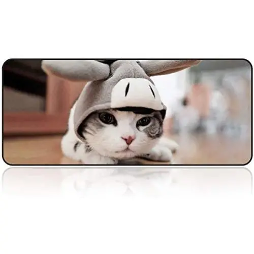 Large Gaming Mouse Pad with Nonslip Base|Extended XXL Size, Heavy|Thick, Comfy, Foldable Mat for Desktop, Laptop, Keyboard, Consoles & More|Enjoy Precise (Baby Cat) Large Gaming Mouse Pad with Nonslip Base|Extended XXL Size, Heavy|Thick, Comfy, Foldable Mat for Desktop, Laptop, Keyboard, Consoles & More|Enjoy Precise (Baby Cat)