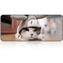Large Gaming Mouse Pad with Nonslip Base|Extended XXL Size, Heavy|Thick, Comfy, Foldable Mat for Desktop, Laptop, Keyboard, Consoles & More|Enjoy Precise (Baby Cat)