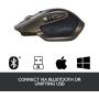 Logitech MX Master Wireless Mouse – High-precision Sensor, Speed-Adaptive Scroll Wheel, Easy-Switch up to 3 Devices - Meteorite Black