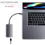 Satechi Aluminum Multi-Port Adapter V2 - 4K HDMI (60Hz), Gigabit Ethernet, USB-C Charging, SD/Micro Card Readers, USB 3.0 - Compatible with 2020 MacBook Air, 2020 MacBook Pro (Space Gray)